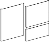 Geberit Renova Plan Front-Set für Seitenschrank, Höhe 70 cm, Weiß – Schubladenfront & Tür