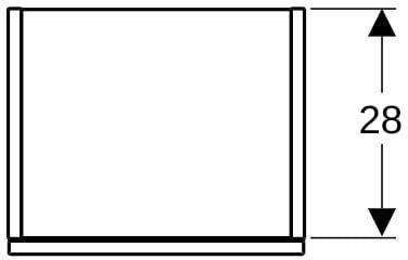 GEBERIT Smyle Mittelhochschrank 36x118x29,9 cm, eckig, mit einer Tür, sand-grau