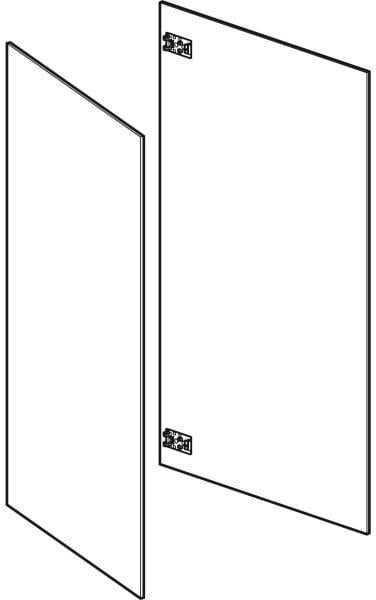 Geberit ONE Türen-Set lang für Spiegelschrank 75 cm – Ersatzteilset