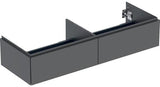 Geberit ONE Unterschrank für Aufsatzwaschtisch, 2 Schubladen, 133,2 cm, weiß hochglänzend