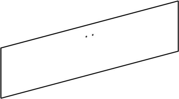 Geberit Schubladenfront für WTU Silk 140 cm in Eiche – passgenaue Frontblende