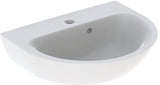 GEBERIT Renova Handwaschbecken 45x36 cm mit Hahnloch & Überlauf in Weiß, KeraTect