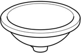 Geberit VariForm Unterbauwaschtisch rund 40,5 cm weiß KeraTect ohne Hahnloch