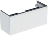 Geberit Acanto Waschtischunterschrank 120 cm Nussbaum mit Schublade und Innenschublade