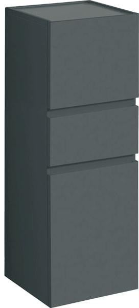 Geberit Renova Plan Mittelhochschrank 39 cm mit 2 Türen & Schublade – Nussbaum hickory hell