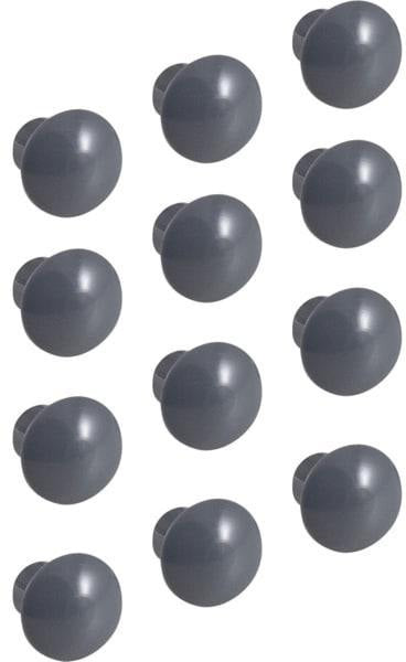 GEBERIT Set Deckkappen für Stiftlöcher – 12 Stück, lava, 5 mm Außendurchmesser