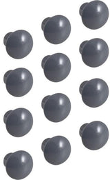 GEBERIT Set Deckkappen für Stiftlöcher – 12 Stück, lava, 5 mm Außendurchmesser