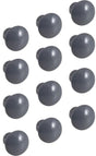 GEBERIT Set Deckkappen für Stiftlöcher – 12 Stück, lava, 5 mm Außendurchmesser