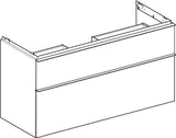 Geberit iCon Unterschrank für Waschtisch, 2 Schubladen, 118,4 cm, weiß hochglänzend