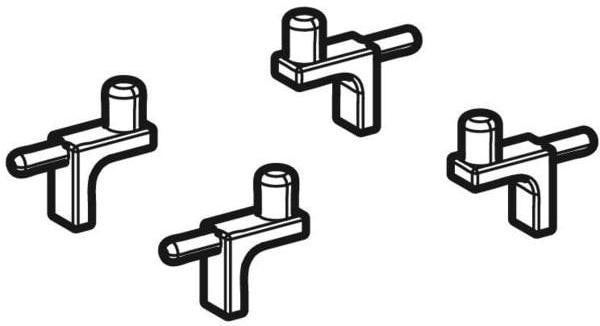 Geberit iCon Regalbolzen für Seitenelement 3 mm – 4er-Set für präzisen Halt