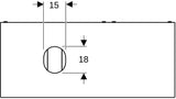 Geberit VariForm Waschtischunterbau 120 cm, 3 Schubladen, lava matt – Wandhängend