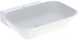 Geberit ONE Aufsatzwaschtisch 50x42,5 cm weiß mit Hahnloch und KeraTect