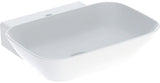 Geberit ONE Aufsatzwaschtisch 50x42,5 cm weiß mit Hahnloch und KeraTect