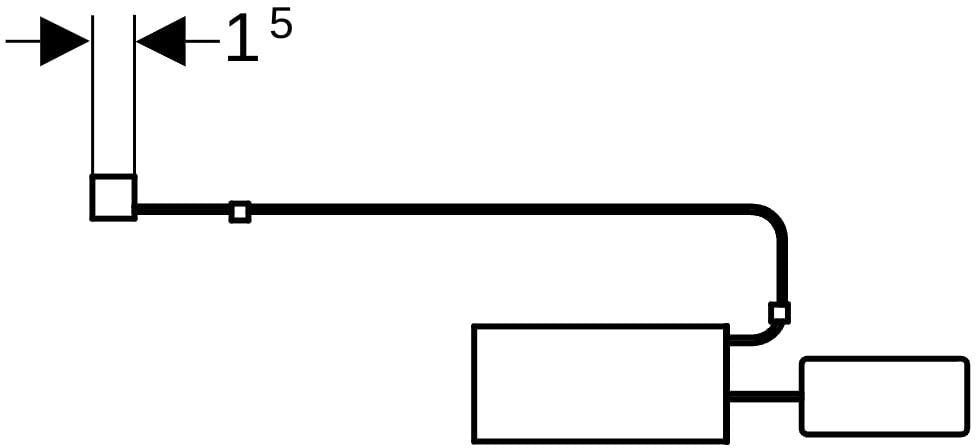 GEBERIT Doppellichtleiste für Innenschublade 47 cm – LED-Set mit 2 Leuchten, 4000 K, 896 lm