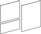 Geberit Renova Plan Schubladen-/Front-Set für Mittelhochschrank, hickory hell
