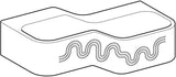 Geberit Bambini Spiel- und Waschlandschaft 900 mm, 2 Waschplätze, ohne Hahnloch, grün