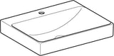 Geberit ONE Waschtisch 60x48 cm mit Hahnloch, ohne Überlauf, weiß, KeraTect