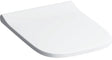 Geberit Smyle WC-Sitz eckig, schmales Design, weiß, Duroplast, antibakteriell