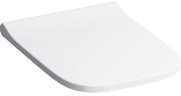 Geberit Smyle WC-Sitz eckig, schmales Design, weiß, Duroplast, antibakteriell
