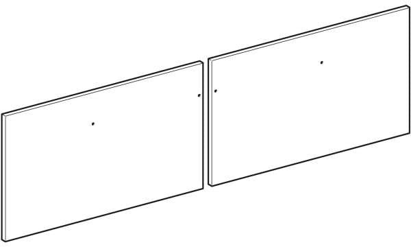 Geberit Schubladenfront für WTU Silk 140 cm in Eiche – passgenaue Frontblende