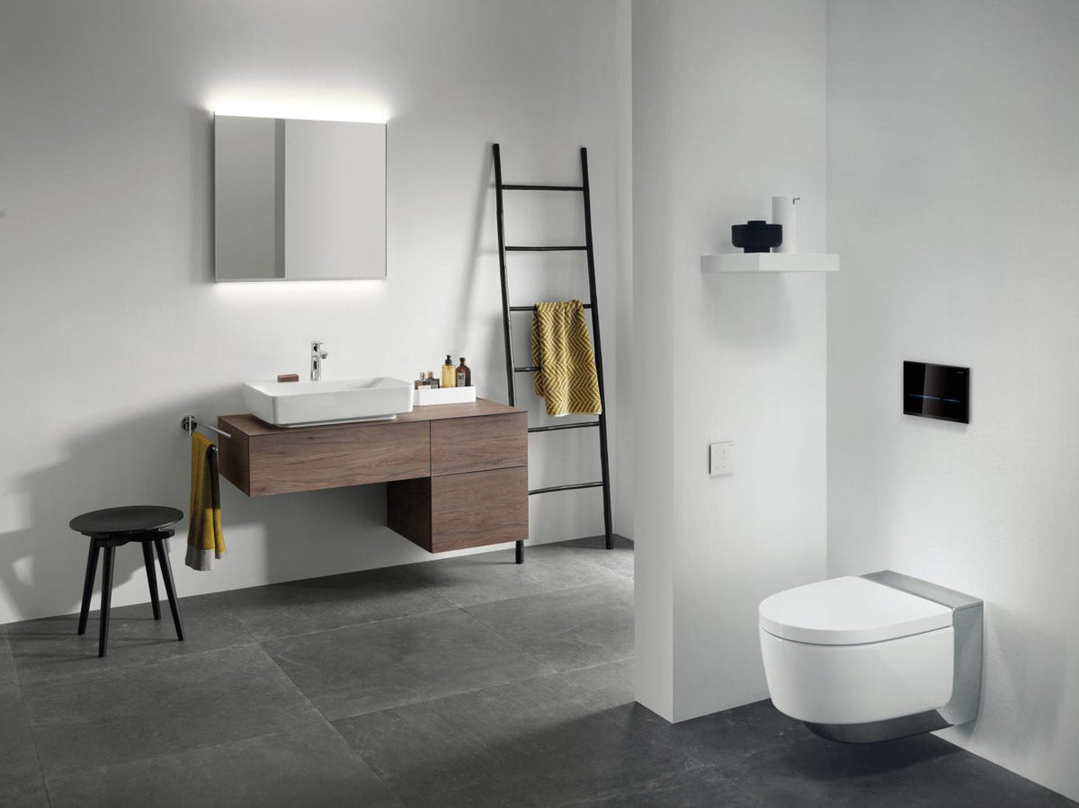 Geberit VariForm Unterschrank für Aufsatzwaschtisch, 135 cm, 3 Schubladen, weiß lackiert matt