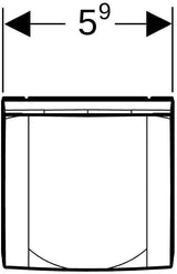 GEBERIT Steckdosenelement für Spiegelschrank und Waschtischunterschrank, weiß