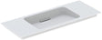 Geberit ONE Möbelwaschtisch 105x40 cm CleanDrain KeraTect weiß mit Blende chrom gebürstet