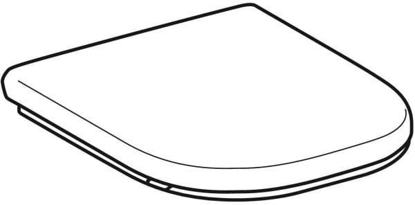 Geberit Renova Comfort WC-Sitz barrierefrei eckig weiß antibakteriell