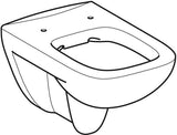Geberit Renova Plan Wand-WC Tiefspüler Rimfree, spülrandlos, weiß