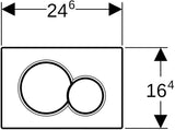Geberit Sigma01 Betätigungsplatte rund 2-Mengen-Spülung weiß glänzend, 10er-Pack