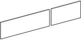 Geberit VariForm Set Schubladenfronten für Waschtisch-Unterschrank, B 120 cm, weiß hochglänzend