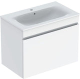 Geberit Renova Plan Waschtischset mit Unterschrank Nussbaum hell KeraTect 55 cm
