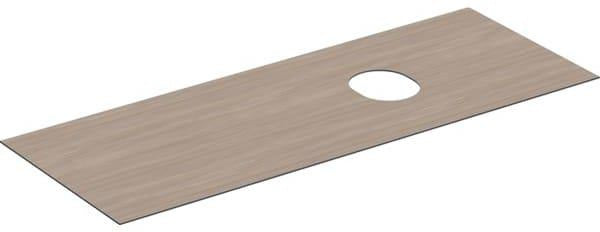 Geberit VariForm Abdeckplatte für Unterschrank 135 cm – Weiß, melaminbeschichtet