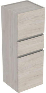 Geberit Renova Plan Mittelhochschrank 39 cm mit 2 Türen & Schublade – Nussbaum hickory hell