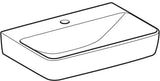 Geberit Renova Compact Waschtisch 55x37 cm, mittigem Hahnloch, ohne Überlauf, weiß