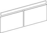 Geberit Renova Plan Schubladen-/Front-Set 55 cm in Nussbaum Hickory Hell für Möbelwaschtisch