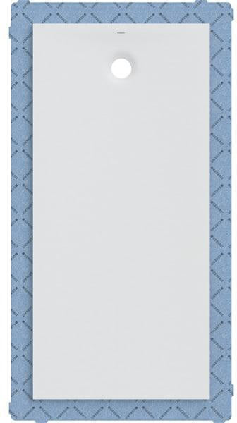 GEBERIT Olona Duschwanne 90 x 75 cm rechteckig, Mineralguss, weiß matt, mit Dichtvlies