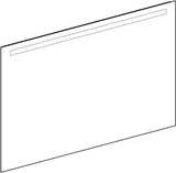 Geberit Option Basic Lichtspiegel eckig 50x70cm mit LED-Beleuchtung oben, Aluminium eloxiert