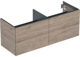 Geberit ONE Waschtischunterschrank 4 Schubladen 133,2 cm weiß hochglänzend wandhängend