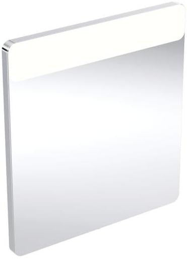 Geberit Option Lichtspiegel 90x65 cm mit LED-Beleuchtung oben – Aluminium gebürstet