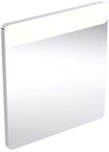 Geberit Option Lichtspiegel 90x65 cm mit LED-Beleuchtung oben – Aluminium gebürstet
