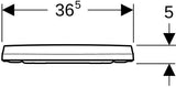 Geberit iCon WC-Sitz mit Absenkautomatik – antibakteriell, weiß, Duroplast