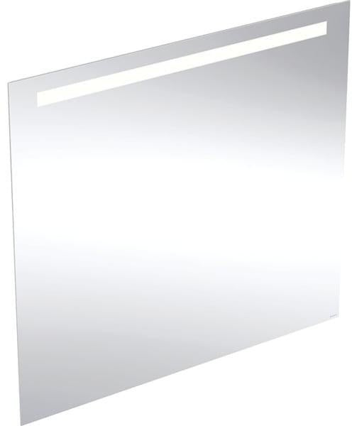 Geberit Option Basic Lichtspiegel eckig 50x70cm mit LED-Beleuchtung oben, Aluminium eloxiert