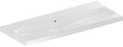 Geberit Acanto Doppelwaschtisch 120x48 cm, ohne Hahnloch, mit Überlauf, weiß – wandmontiert & unterbaufähig