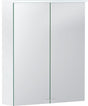 GEBERIT Option Basic Spiegelschrank mit LED-Beleuchtung, 2 Türen, 56 cm, weiß