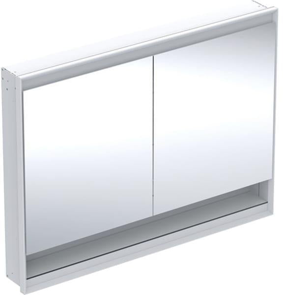 Geberit ONE Spiegelschrank mit Nische & ComfortLight, 2 Türen, 75x90x15 cm, weiß