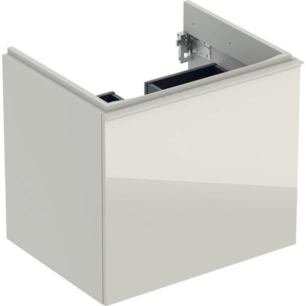 Geberit Acanto Waschtischunterschrank 59,5 cm, 1 Schublade mit Innenschublade, weiß hochglänzend