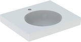 Geberit Preciosa II Waschtisch 60x50 cm mit Ablagefläche und Hahnloch, weiß