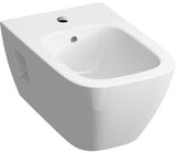 GEBERIT Renova Plan Wandbidet teilgeschlossen mit Überlauf und KeraTect Weiß