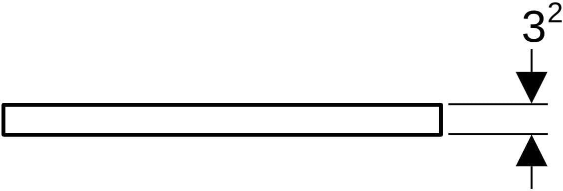 Geberit ONE Waschtischplatte 133,8 cm weiß hochglänzend mit 2 Ausschnitten